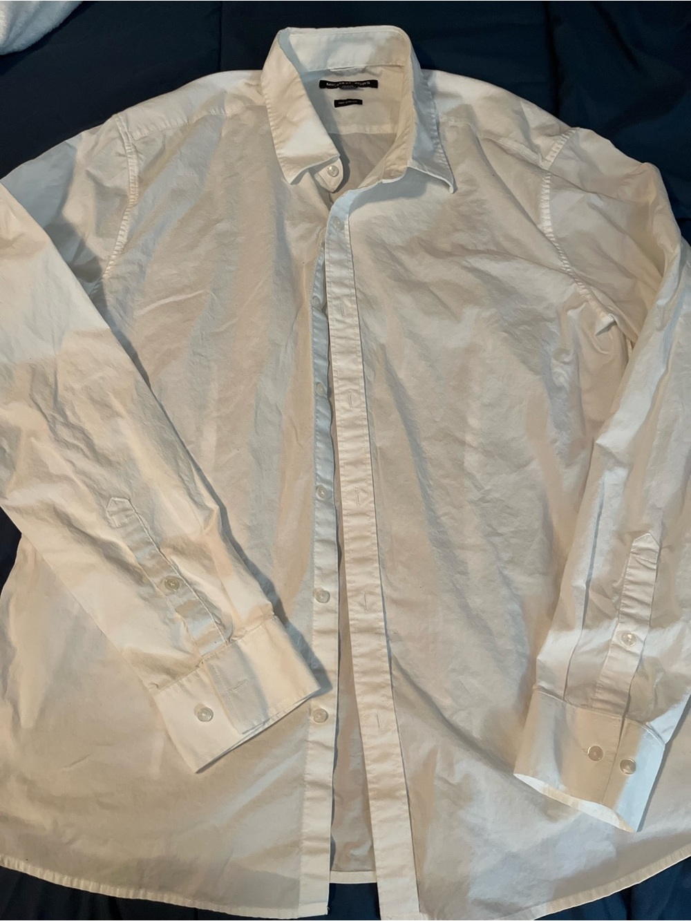 Michael Kors Men's White Dress Shirt